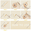 SUNNYCLUE DIY Fan Bird Flower Dangle Earring Making Kit DIY-SC0020-40-4