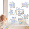 Gift Shape Rainbow Prism Electrostatic Window Stickers PW-WGD7C5A-01-1