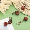 Rosewood Apple Box Jewelry Pendant Decoration HJEW-AB00424-5