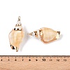 Natural Conch Shell Big Pendants SSHEL-N038-27-3