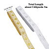 SUPERFINDINGS 2 Rolls 2 Colors Ethnic Style Embroidery Polyester Ribbons OCOR-FH0001-15B-2