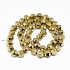 Electroplate Non-magnetic Synthetic Hematite Beads Strands G-T061-31B-2
