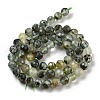 Natural Prehnite Beads Strands G-G140-A19-08-3