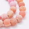 Natural Weathered Agate Beads Strands G-K261-01-8mm-3