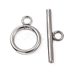 304 Stainless Steel Ring Toggle Clasps X-STAS-Q179-01-1