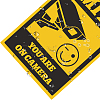 Waterproof PVC Warning Sign Stickers DIY-WH0237-005-4