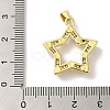 Brass Micro Pave Cubic Zirconia Pendants KK-Z042-29G-03-3