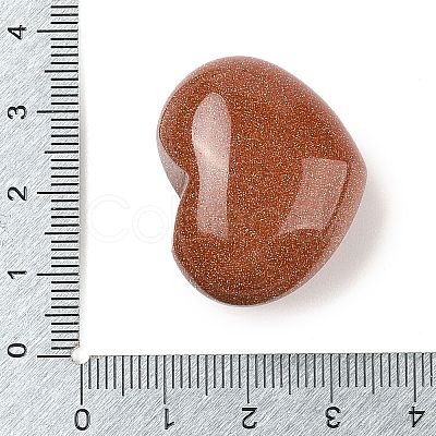 Synthetic Goldstone Love Heart Stone G-I367-03I-1