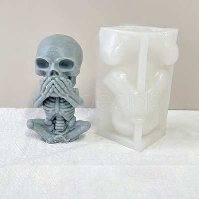 Halloween Theme DIY Candle Silicone Statue Molds DIY-C032-07-1