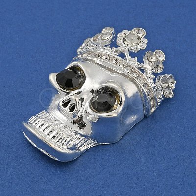 Halloween Theme Alloy with Glass Rhinestone Cabochons FIND-B033-02A-S-1