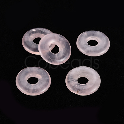 Natural Rose Quartz Pendants G-T122-66Q-1