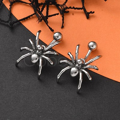 Spider 316 Surgical Stainless Steel Belly Button Rings/Earrings EJEW-G416-09AS-1