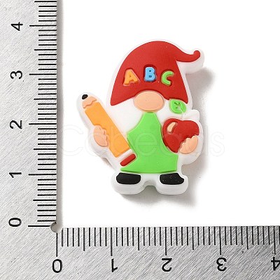 Gnome Food Grade Eco-Friendly Silicone Focal Beads SIL-C005-05A-1