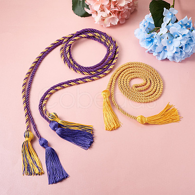 6Pcs 3 Style Polyester Tassel Big Pendant Decorations FIND-TA0001-49-1