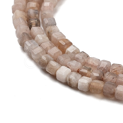 Natural Peach Moonstone Beads Strands G-B093-C01-01-1