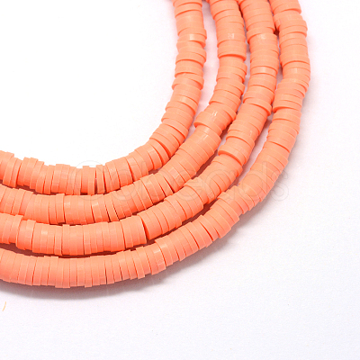 Handmade Polymer Clay Beads X-CLAY-R067-6.0mm-19-1