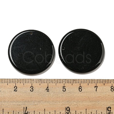 Natural Obsidian Pendants G-B071-01C-1