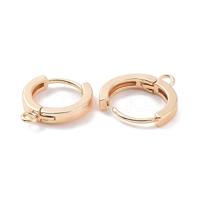 Ion Plating(IP) Brass Hoop Earrings KK-A168-26G-1