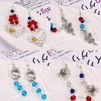 DIY Animal Shape Drop Earring Making DIY-SZ0007-05-1