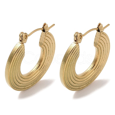 201 Stainless Steel Half Hoop Earrings for Women EJEW-G385-24G-1