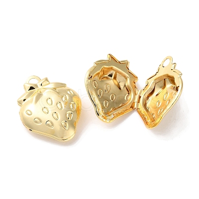 Rack Plating Iron Locket Pendants KK-F090-05G-1