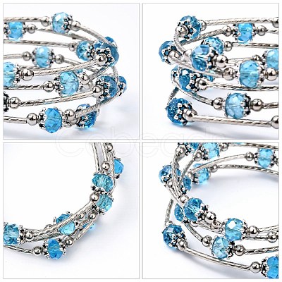 Fashion Wrap Bracelets BJEW-JB00628-07-1