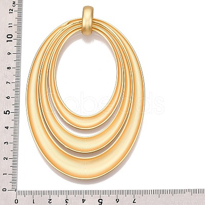 Rack Plating Eco-Friendly Alloy Big Pendants FIND-N005-34G-1