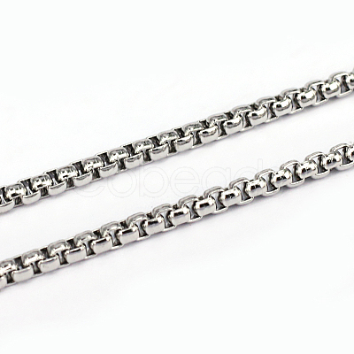 Tarnish Resistant 304 Stainless Steel Box Chains CHS-L001-29-2.5mm-1