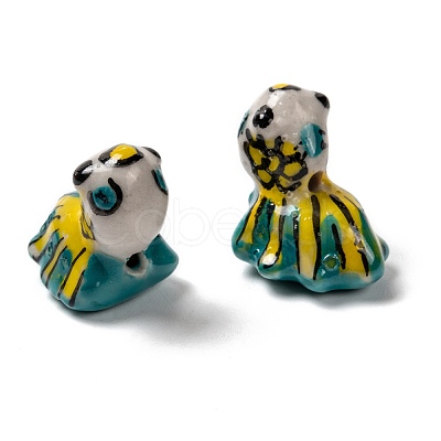 Mixed Animal Handmade Porcelain Beads PORC-L027-03-1