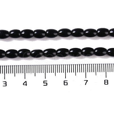 Natural Black Onyx(Dyed & Heated) Beads Strands G-NH0011-I05-01-1