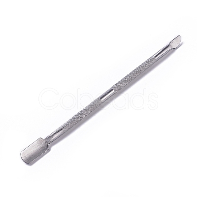 Double Head Stainless Steel Cuticle Pusher and Cutter MRMJ-WH0059-26-1