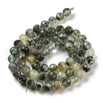 Natural Prehnite Beads Strands G-G140-A19-08-1