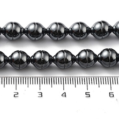 Synthetic Non-Magnetic Hematite Beads Strands G-H303-B18-1