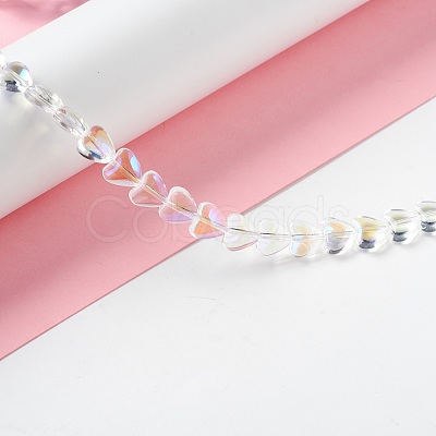 Transparent Glass Beads Strand GLAA-F112-01J-1