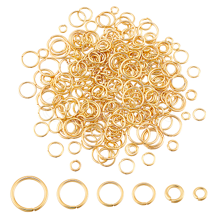 AHADERMAKER 300Pcs 304 Stainless Steel Open Jump Rings STAS-GA0001-60-1