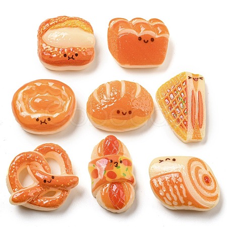 Opaque Resin Imitation Food Decoden Cabochons RESI-G100-01A-1