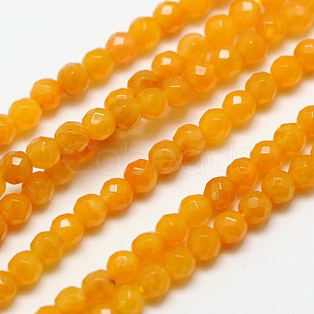 Natural Topaz Jade Bead Strands G-A129-3mm-07-1