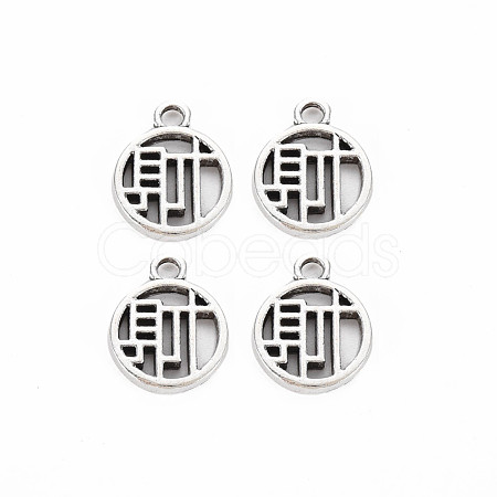 Tibetan Style Alloy Pendants TIBE-S320-189AS-1