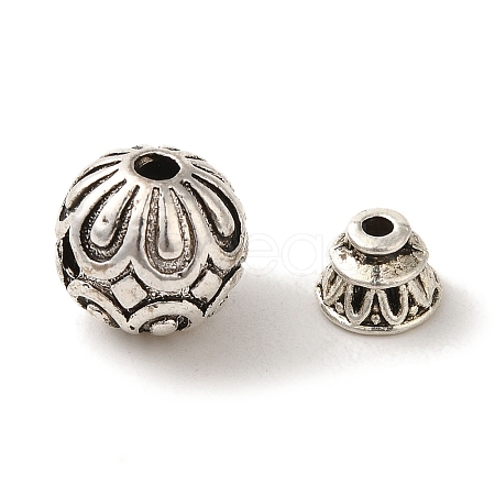 Tibetan Style Alloy Guru Bead Sets TIBEP-L021-55AS-1