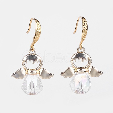 Alloy Glass Dangle Earrings EJEW-JE02736-1