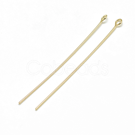 Brass Eye Pins KK-T032-001G-1