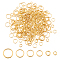 AHADERMAKER 300Pcs 304 Stainless Steel Open Jump Rings, for Chainmaille Weaves, Real 24K Gold Plated, 18~20 Gauge, 4~10x0.8~1mm, Inner Diameter: 2.4~8.5mm