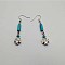 Bohemian Tassel Synthetic Turquoise & Alloy Dangle Earrings for Women