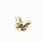 Alloy Purse Twist Locks, Turn Lock Clasp, DIY Bag Making Accessories, Butterfly, Light Gold, 3.4x2.5x2cm