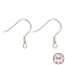 925 Sterling Silver Earring Hooks, with 925 Stamp, Silver, 18x19x2mm, Hole: 1.5mm, 24 Gauge, Pin: 0.5mm