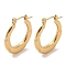 201 Stainless Steel Half Hoop Earrings for Women, with 304 Stainless Steel Pin, Golden, 24x3.5mm