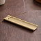 Bamboo Shape Porcelain Incense Burners,  Incense Holders, Home Office Teahouse Zen Buddhist Supplies, Wheat, 131x28x8mm