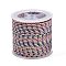 11M Polyester Braided Cord with Cotton Core, Pink, 2.5mm, about 10.0465 Yards(11m)/Roll