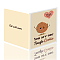 Rectangle Paper Farewell Greeting Card, Cookies, 350x275mm