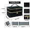 Polyester Sewing Accessories Storage Bag for Sewing Supplies, Rectangle, Black, 28x19x15.5cm